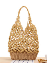 Load image into Gallery viewer, Bolso de hombro abierto tejido a mano para mujer
