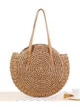 Load image into Gallery viewer, Bolso retro redondo tejido a mano para mujer
