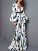 Load image into Gallery viewer, Vestido de formatura de manga comprida elegante
