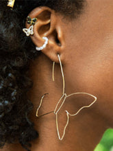 Load image into Gallery viewer, Pendientes de mariposa grandes de moda para mujer
