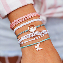 Load image into Gallery viewer, Boho Butterfly Handwoven Bracelets Set
