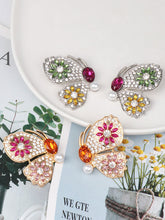 Load image into Gallery viewer, Zircon butterfly earrings for women with diamonds
