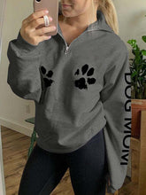 Load image into Gallery viewer, Moletom feminino Dog Mom Paw Print
