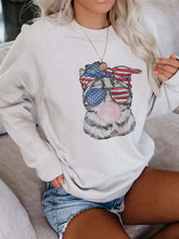 Load image into Gallery viewer, Cat with American Glasses Funny Pullover Hoodie
