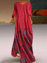 Load image into Gallery viewer, Vestido estampado de dos piezas falso irregular para mujer
