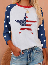 Load image into Gallery viewer, Women's American Flag Star Print Top
