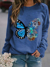 Load image into Gallery viewer, Moletom feminino de manga comprida com estampa floral
