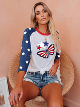 Load image into Gallery viewer, Independence Day Star &amp; Butterfly T-Shirt
