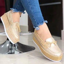 Load image into Gallery viewer, Bow Tie Lace Up Casual Shoes for Women
