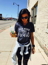Load image into Gallery viewer, Beer Never Broke My Heart Printed V-Neck T-Shirt
