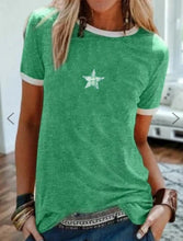 Load image into Gallery viewer, Casual Star Print T-Shirt for Women
