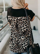 Load image into Gallery viewer, Animal leopard print short sleeve t-shirt
