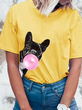 Load image into Gallery viewer, Camiseta de manga corta con estampado de cachorros
