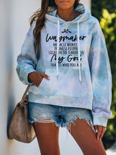 Load image into Gallery viewer, Way Maker Lyrics Faith's Print Tie Dye Hoodie
