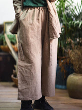 Load image into Gallery viewer, Women's cotton and linen trousers
