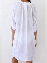 Load image into Gallery viewer, Nǚshì qīngbó shūshì yàmá liányīqún 11/5000 Vestido de linho leve e confortável para mulheres
