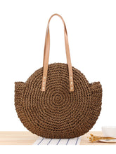 Load image into Gallery viewer, Bolso retro redondo tejido a mano para mujer
