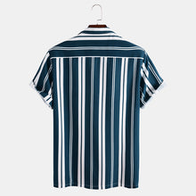 Load image into Gallery viewer, Camisa casual masculina com estampa listrada
