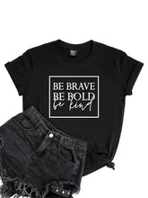 Load image into Gallery viewer, Camiseta plus size com slogan casual
