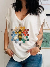 Load image into Gallery viewer, Cartoon Print Short Sleeve Casual T-shirt
