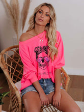Load image into Gallery viewer, Moletom Momlife com ombro e óculos para mulheres
