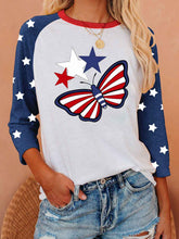 Load image into Gallery viewer, Independence Day Star &amp; Butterfly T-Shirt
