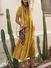 Load image into Gallery viewer, Vestido feminino estampado boêmio
