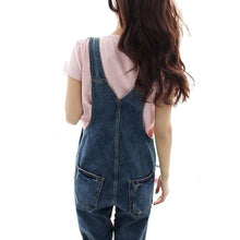Load image into Gallery viewer, Multi-pocket distressed denim jumpsuits, jumpsuits and overalls
