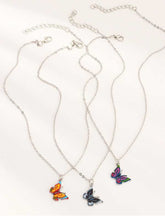 Load image into Gallery viewer, Collar retro mariposa color gota
