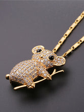 Load image into Gallery viewer, Cute Koala fashion pendant with zircon necklace
