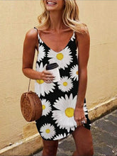 Load image into Gallery viewer, Women's Daisy Print Tank Dress
