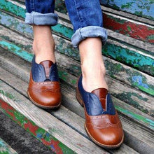 Load image into Gallery viewer, OXFORD SHOES WHITE COLOR PLUS CASUAL SIZE PU SLIP ON LOAFERS
