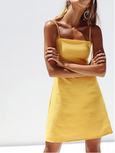 Load image into Gallery viewer, Vestido feminino com franjas de algodão e linho casual
