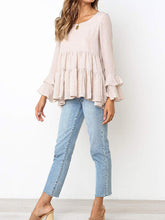 Load image into Gallery viewer, Plain Cotton Linen Long Sleeve Casual Top for Women

