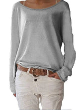 Load image into Gallery viewer, Women's Casual Round Neck Long Sleeve T-Shirt
