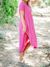 Load image into Gallery viewer, Plain Casual Cotton Loose Dress
