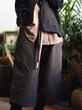 Load image into Gallery viewer, Women's cotton and linen trousers
