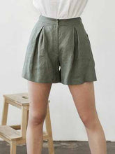 Load image into Gallery viewer, Linen Shorts For Woman
