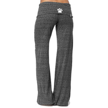 Load image into Gallery viewer, Dog Mom Paw Print Comfortable Wide Leg Yoga Pants
