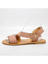 Load image into Gallery viewer, Sandalias de mujer con hebilla plana
