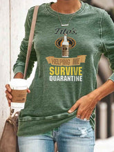 Load image into Gallery viewer, Tito's Award-Winning 6 Times Distilled Handmade Vodka Print Top Helps Me Survive Quarantine
