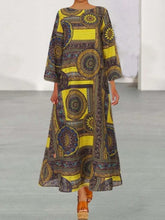 Load image into Gallery viewer, Women's Long Sleeve Printed Loose Dress
