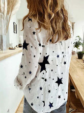 Load image into Gallery viewer, Top camisero con estampado de estrellas para mujer
