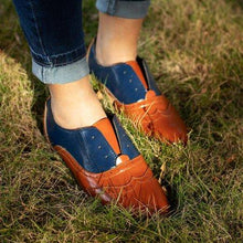 Load image into Gallery viewer, OXFORD SHOES WHITE COLOR PLUS CASUAL SIZE PU SLIP ON LOAFERS
