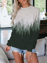 Load image into Gallery viewer, Moletom casual de gola redonda com estampa montanha

