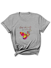 Load image into Gallery viewer, Wild butterfly print T-shirt
