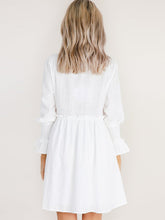 Load image into Gallery viewer, Women's Long Sleeve Cotton Linen Loose Dress
