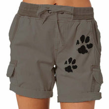 Load image into Gallery viewer, Women's Shorts with Dog Paw Print
