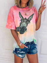Load image into Gallery viewer, Camiseta feminina Tie Dye Burro Fofo
