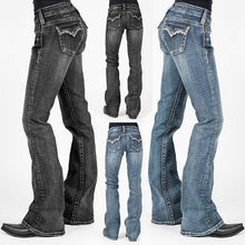Load image into Gallery viewer, Stretch Denim Jeans With Drop Pocket And Mid Waist
